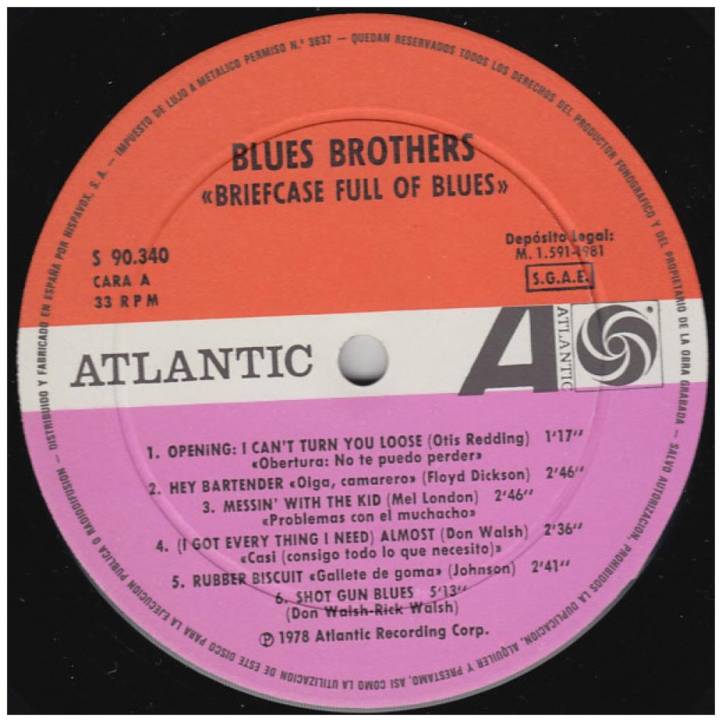 BLUES BROTHERS - BRIEFCASE FULL OF BLUES | VINILO USADO