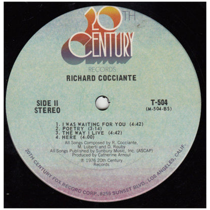RICHARD COCCIANTE - RICHARD COCCIANTE | VINILO
