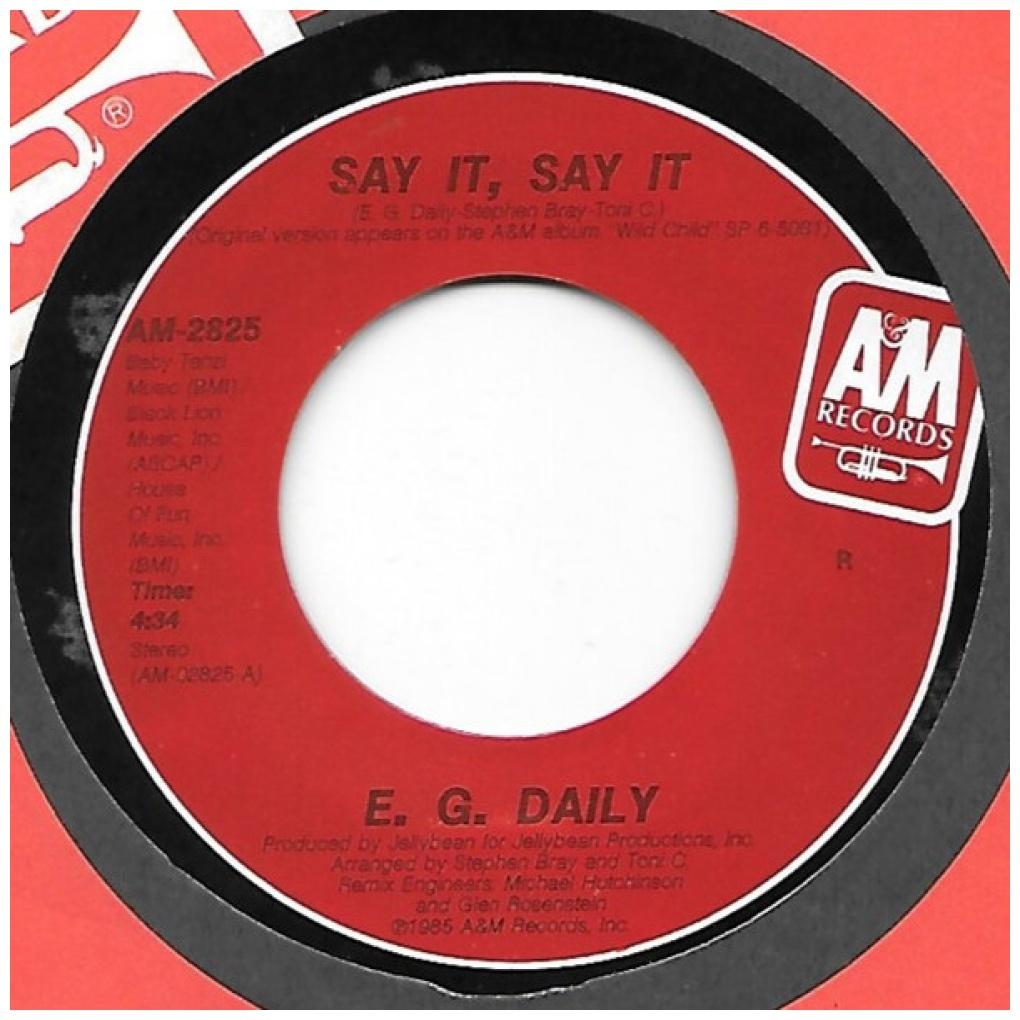 E.G. DAILY - SAY IT, SAY IT | 7" SINGLE USADO