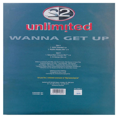 2 UNLIMITED - WANNA GET UP | 12" MAXI SINGLE USADO