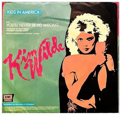 KIM WILDE - KIDS IN AMERICA | 7" SINGLE VINILO USADO