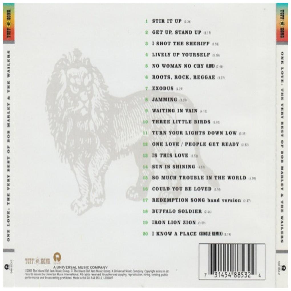 BOB MARLEY & THE WAILERS - ONE LOVE: THE VERY BEST OF | CD