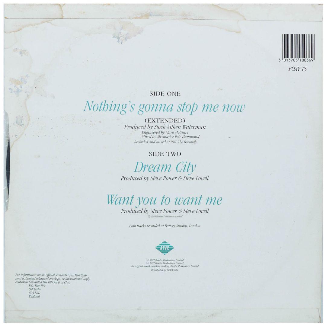 SAMANTHA FOX  - NOTHING S GONNA STOP ME NOW | 12" MAXI SINGLE USADO