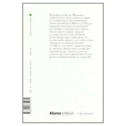EL PRINCIPE (TAPA BLANDA) - NICOLÁS MAQUIAVELO | LIBRO