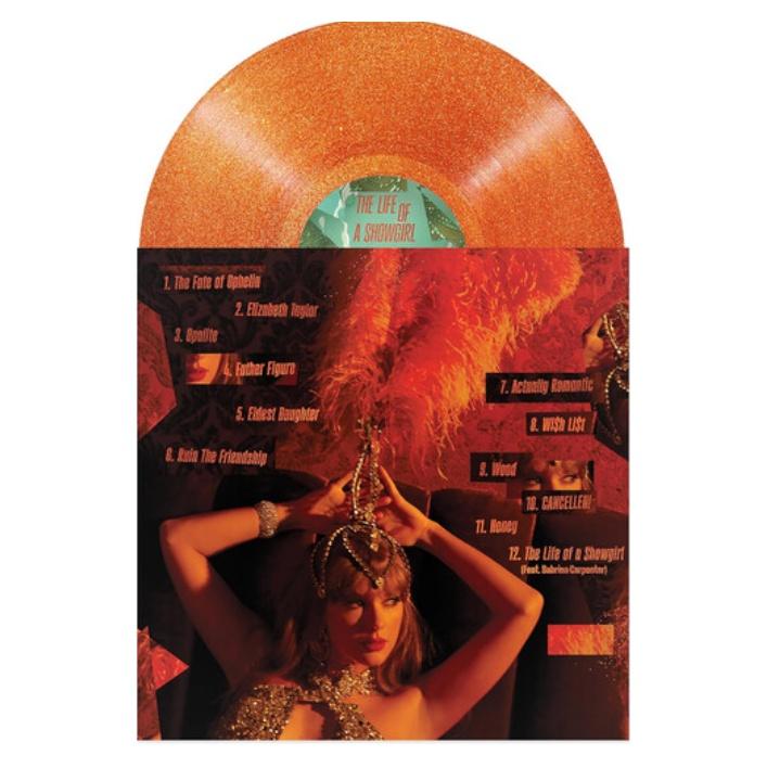 (PREVENTA) TAYLOR SWIFT - THE LIFE OF A SHOWGIRL (ORANGE GLITTER) | VINILO