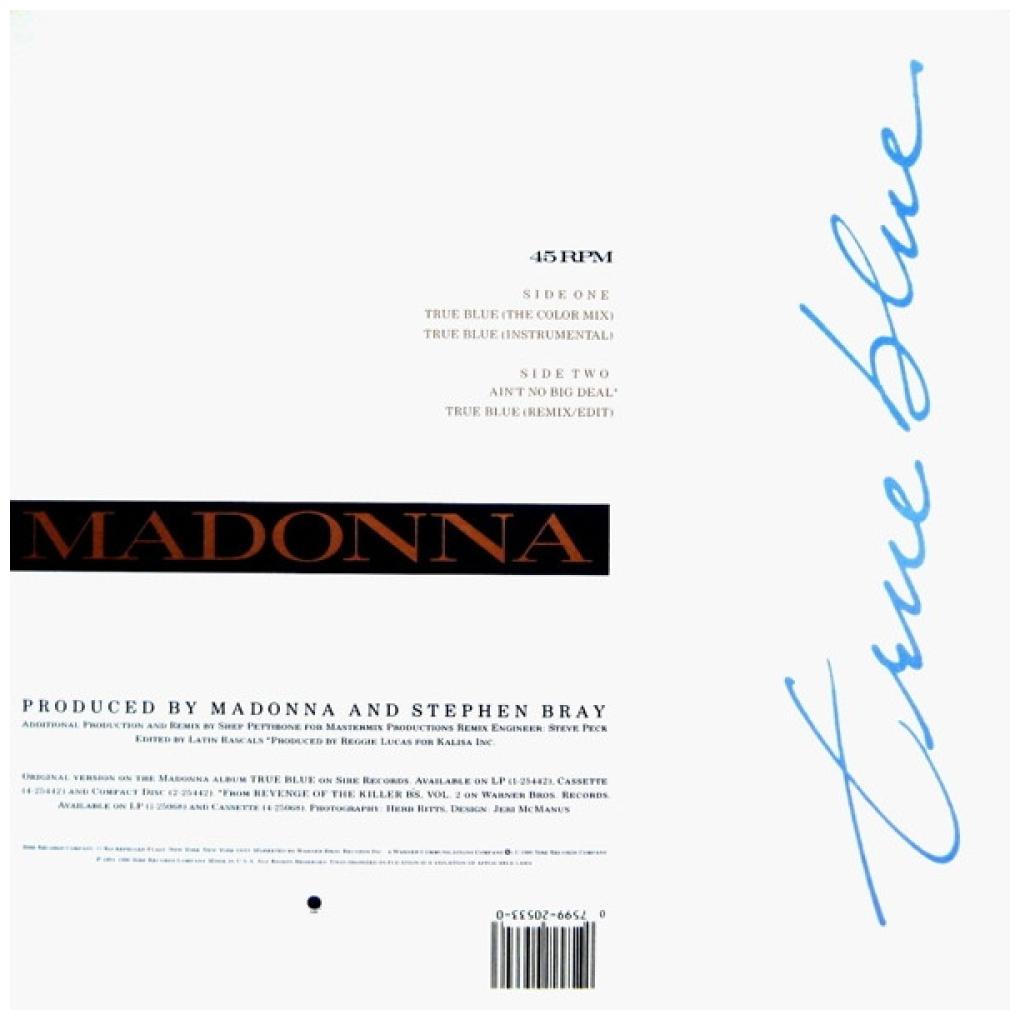 MADONNA - TRUE BLUE | 12'' MAXI SINGLE USADO
