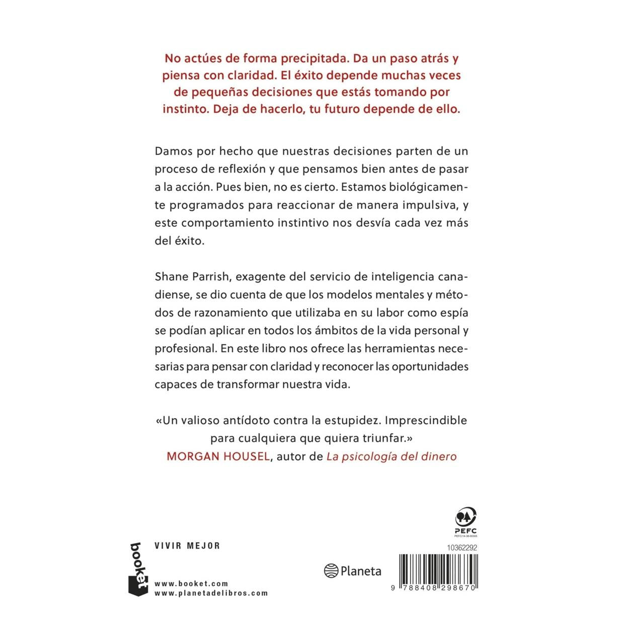 PENSAR CON CLARIDAD (TAPA RÚSTICA) - SHANE PARRISH | LIBRO