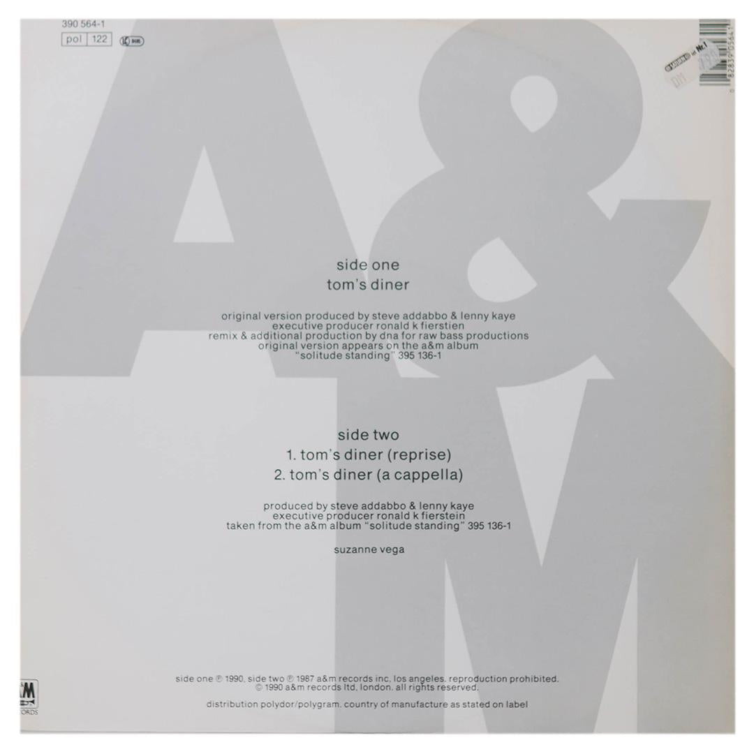 D.N.A FT. SUZANNE VEGA - TOM S DINER | 12" MAXI SINGLE USADO