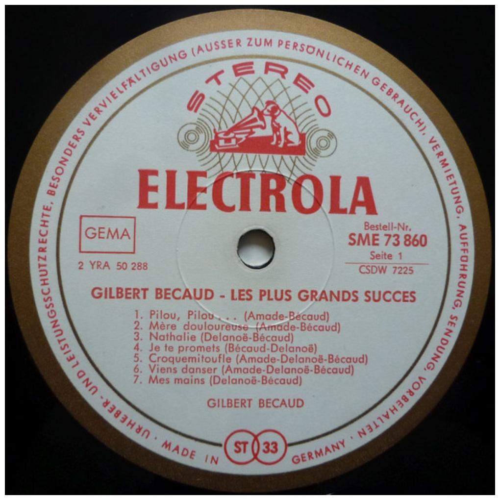 GILBERT BECAUD - LES PLUS GRANDS SUCCES | VINILO USADO