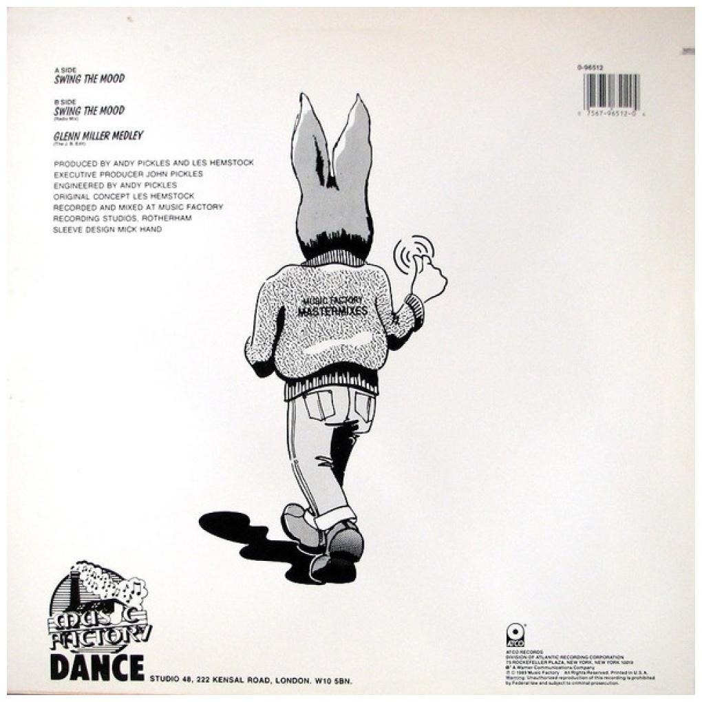 JIVE BUNNY AND THE MASTERMIXERS - SWING THE MOOD | 12'' MAXI SINGLE USADO