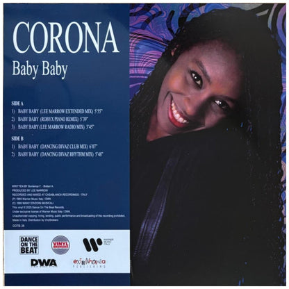 CORONA - BABY BABY (VIOLET MARBLED CLEAR VINYL) | 12'' MAXI SINGLE