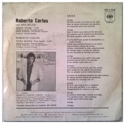 ROBERTO CARLOS & ANA BELEN - AMIGA | 7" SINGLE VINILO USADO