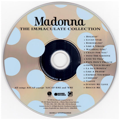 MADONNA - THE INMACULATE COLLECTION | CD
