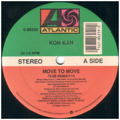 KON KAN - MOVE TO MOVE | 12'' MAXI SINGLE USADO