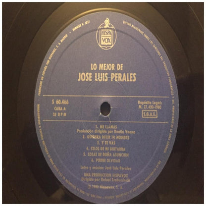 JOSE LUIS PERALES - LO MEJOR DE | VINILO USADO