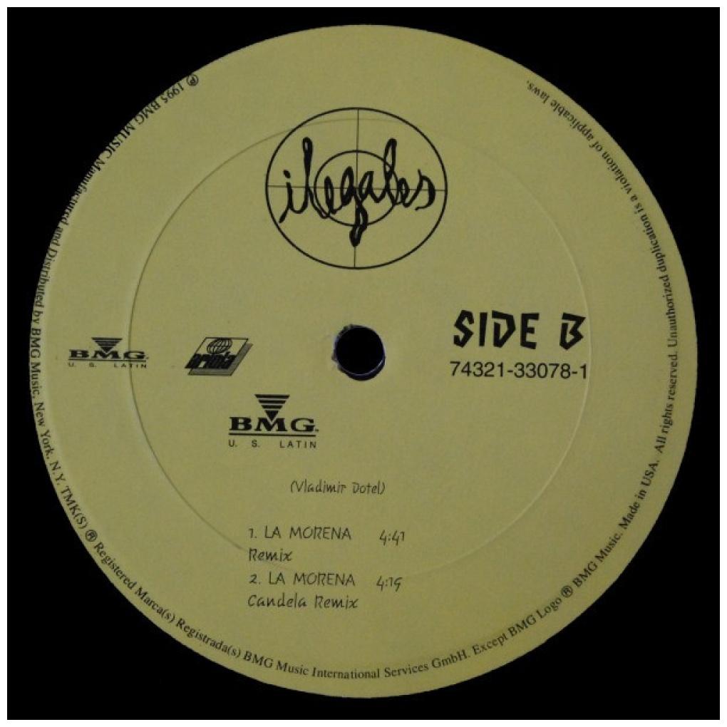 ILAEGALES - LA MORENA (PROMO COPY) | 12'' MAXI SINGLE USADO