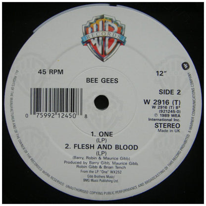 BEE GEES - ONE | 12'' MAXI SINGLE USADO