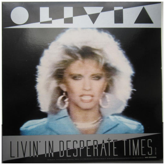 OLIVIA NEWTON-JOHN - LIVIN' IN  DESPERATE TIMES/TWIST OF FATE (PROMO COPY) | 12" MAXI SINGLE VINILO USADO