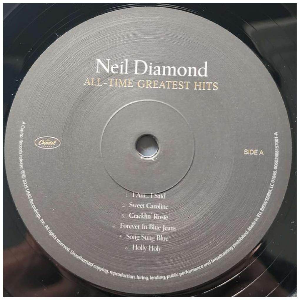 NEIL DIAMOND - ALL TIME GREATEST HITS (2LP) (USA EDITION 2025) | VINILO USADO