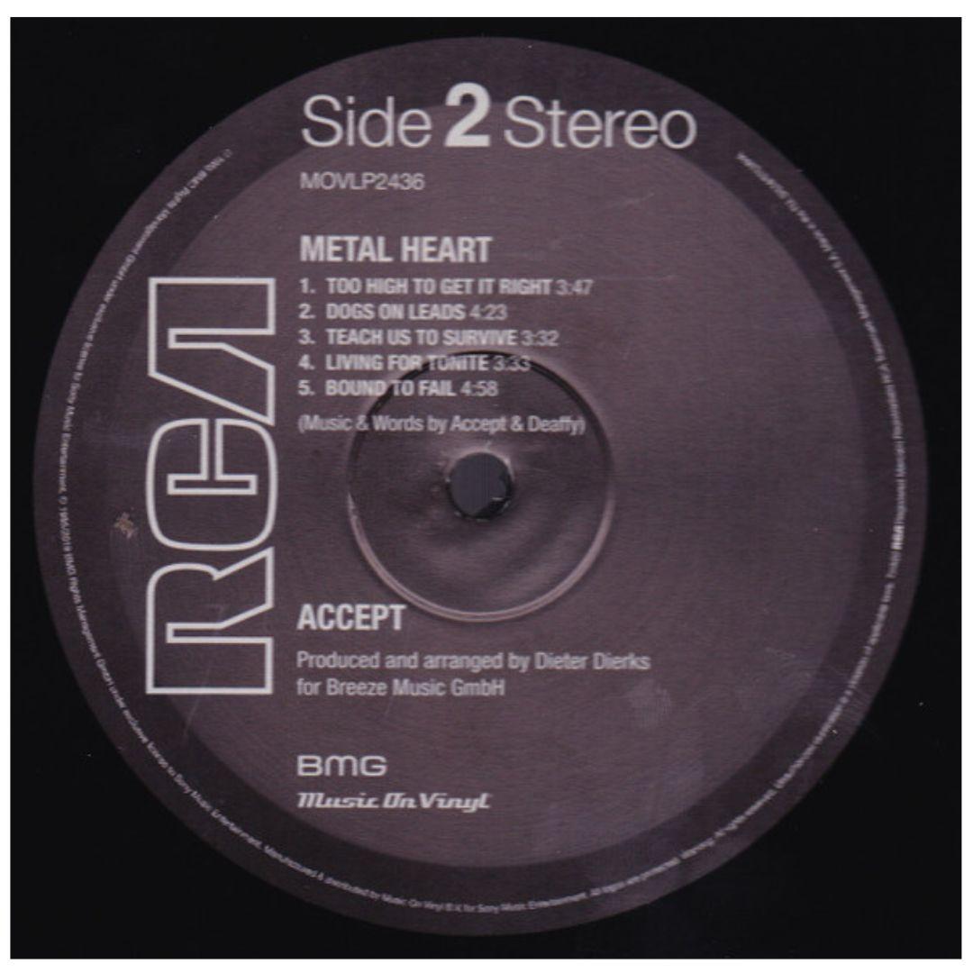 ACCEPT - METAL HEART  | VINILO