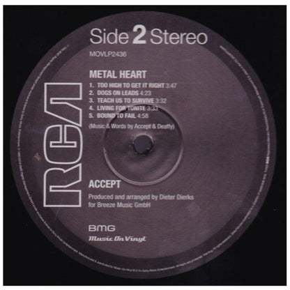 ACCEPT - METAL HEART  | VINILO