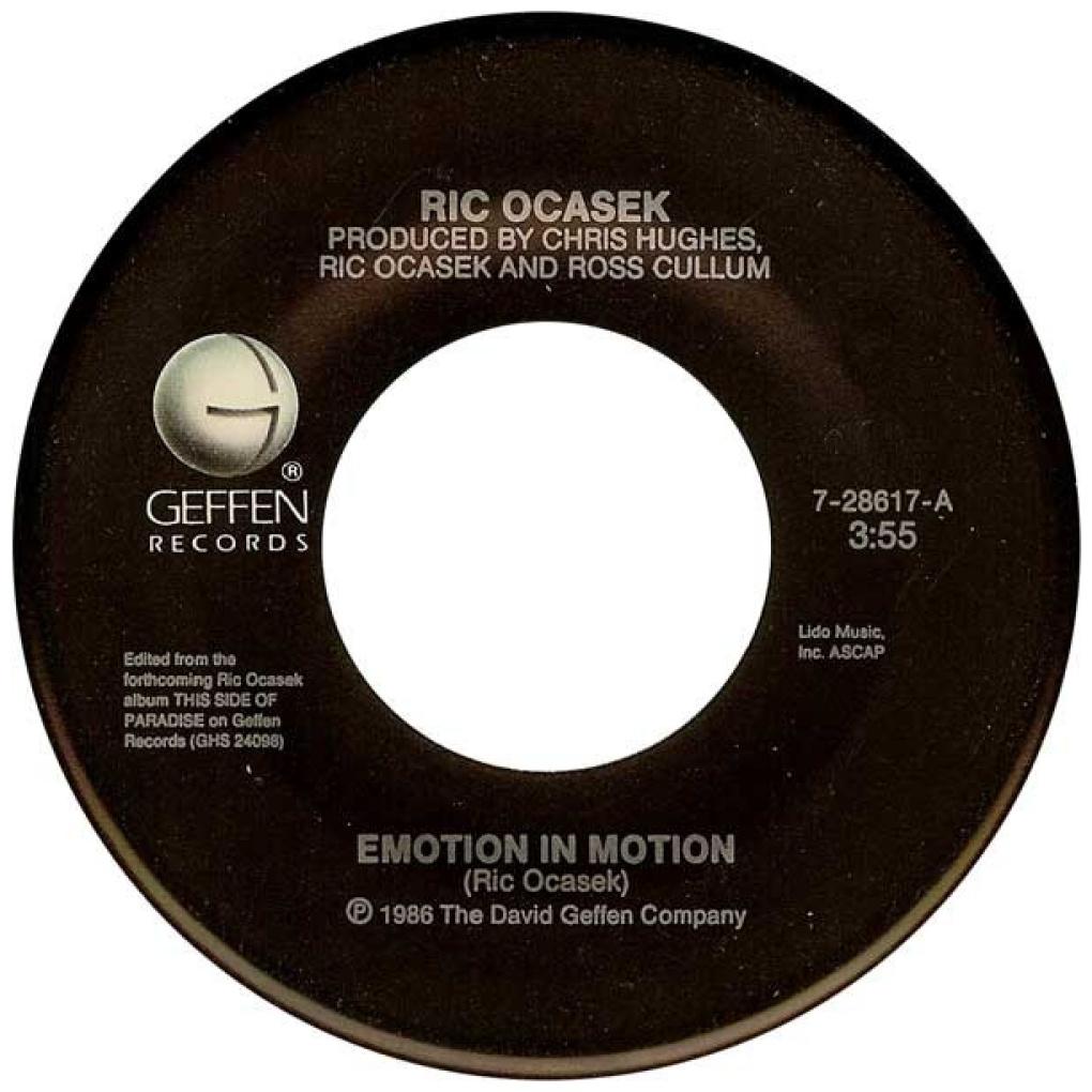 RICK OCASEK - EMOTION IN MOTION | 7" SINGLE USADO