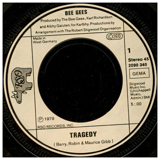 BEE GEES - TRAGEDY | 7" SINGLE USADO