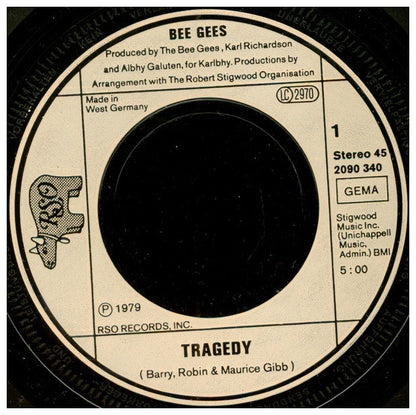BEE GEES - TRAGEDY | 7" SINGLE USADO