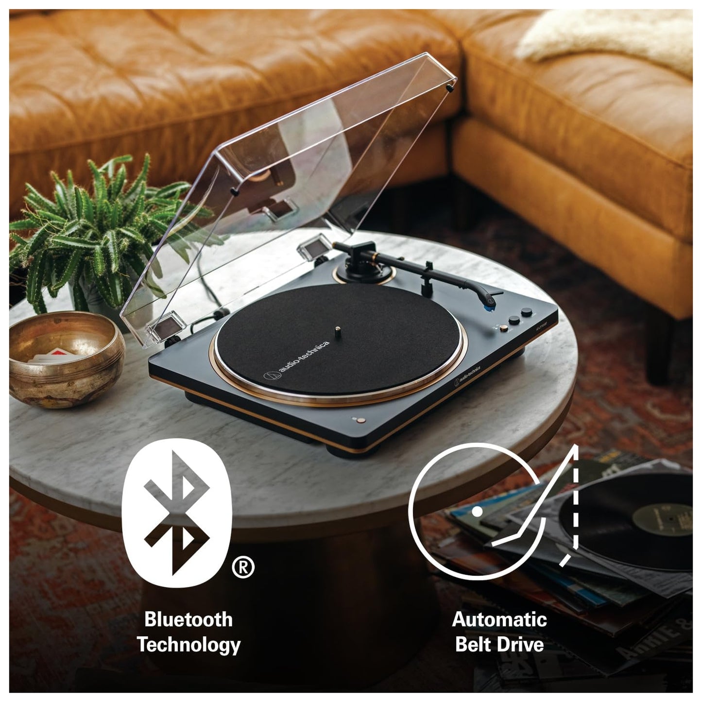 Audio-Technica Tornamesa AT-LP70XBT-BZ-C | AUDIO PRO