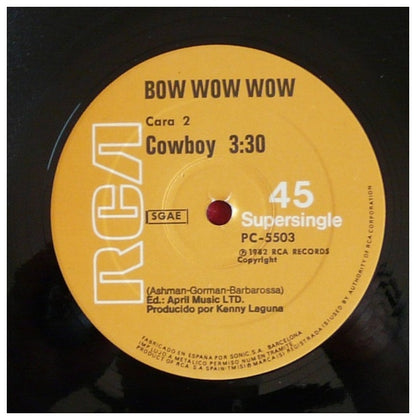 BOW WOW WOW - I WANT CANDY | 12" MAXI SINGLE VINILO USADO
