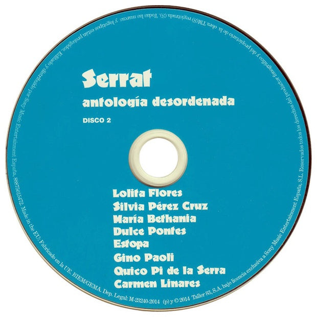 JOAN MANUEL SERRAT - ANTOLOGIA DESORDENADA (4CD) | CD