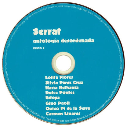 JOAN MANUEL SERRAT - ANTOLOGIA DESORDENADA (4CD) | CD