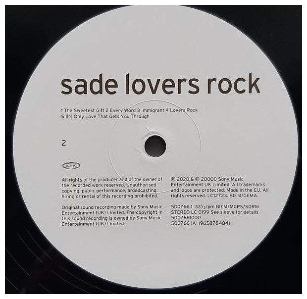 SADE - LOVERS ROCK | VINILO